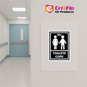 Indicator Negru pentru toaleta copii, Sticker autocolant - Img 4
