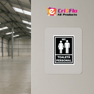Indicator Negru toaleta personal, Sticker autocolant - Img 3