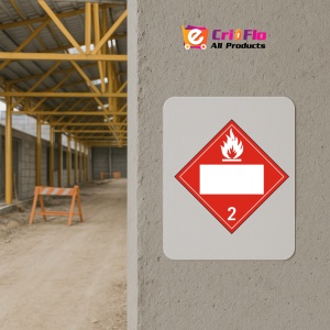 Indicator Neutra pentru gaz inflamabil clasa 2, Sticker autocolant - Img 5