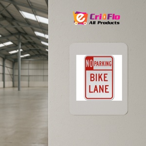Indicator No Parking Bike Lane Sign, Sticker autocolant - Img 3