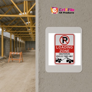 Indicator No Parking Loading Zone Sign, Sticker autocolant - Img 5