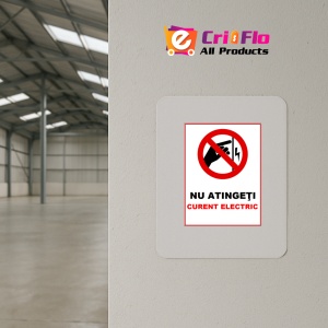 Indicator Nu atingeti curent electric, Sticker autocolant - Img 3
