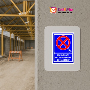 Indicator Nu Blocati Acces Persoane cu Handicap, Sticker autocolant - Img 5