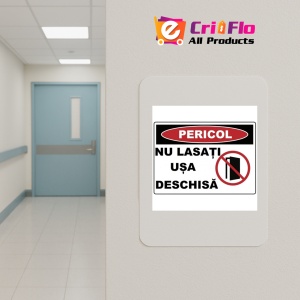 Indicator Nu lasati usa deschisa, Sticker autocolant - Img 4