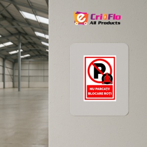 Indicator Nu parcati blocare roti v2, Sticker autocolant - Img 3