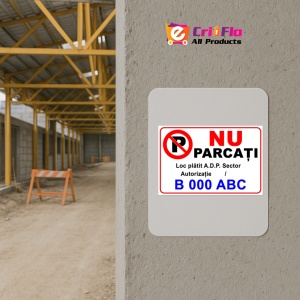 Indicator Nu parcati loc platit, Sticker autocolant - Img 5