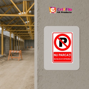 Indicator Nu parcati nu blocati intrarea semn, Sticker autocolant - Img 5