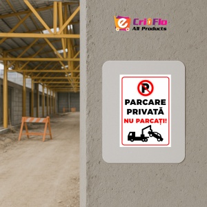 Indicator Nu parcati parcari private, Sticker autocolant - Img 5