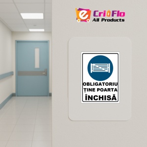 Indicator Obligatoriu tine poarta inchisa, Sticker autocolant - Img 4