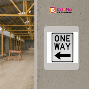 Indicator One Way Left Sign, Sticker autocolant - Img 5