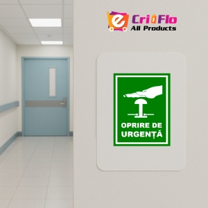 Indicator Oprire de urgenta, Sticker autocolant - Img 4