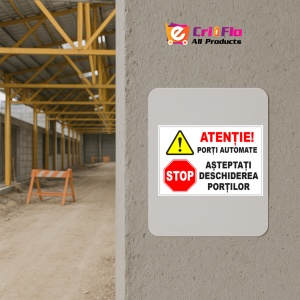 Indicator Panou pentru porti automate, Sticker autocolant - Img 5