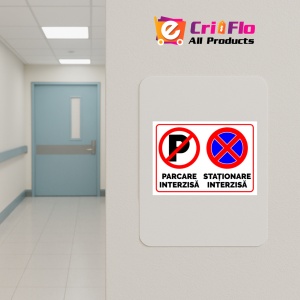 Indicator Parcare interzisa stationare interzisa, Sticker autocolant - Img 4