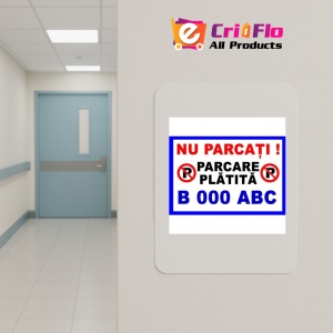 Indicator Parcari platite personalizate, Sticker autocolant - Img 4