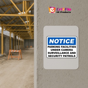 Indicator Parking Facilities Surveillance Sign, Sticker autocolant - Img 5