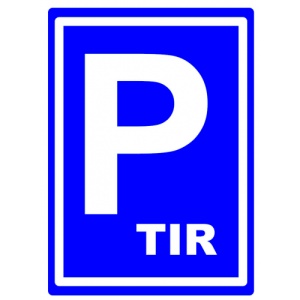 Indicator Parking lot for road sign, Sticker autocolant