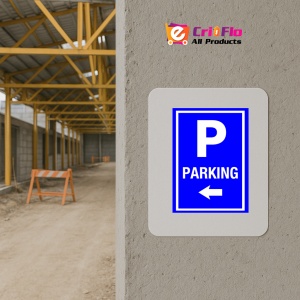Indicator Parking With Left Arrow Sign, Sticker autocolant - Img 5