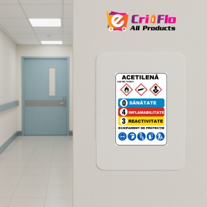 Indicator Pentru acetilena, Sticker autocolant - Img 4