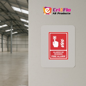 Indicator Pentru alarma de incendiu fire alarm, Sticker autocolant - Img 3