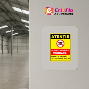 Indicator Pentru apa contaminata si murdara, Sticker autocolant - Img 3