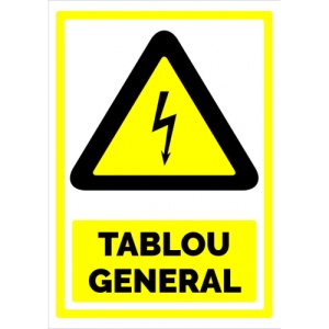 Indicator Pentru avertizare tablou general, Sticker autocolant