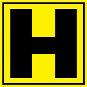 Indicator Pentru depozit litera H randul H si poarta H, Sticker autocolant
