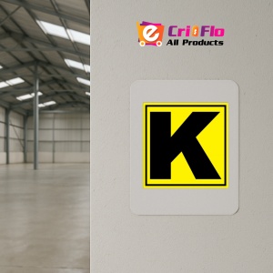 Indicator Pentru depozit litera K randul K si poarta K, Sticker autocolant - Img 3