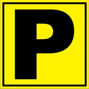 Indicator Pentru depozit litera P randul P si poarta P, Sticker autocolant