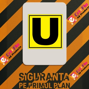 Indicator Pentru depozit litera U randul U si poarta U, Sticker autocolant - Img 2