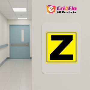 Indicator Pentru depozit litera Z randul Z si poarta Z, Sticker autocolant - Img 4