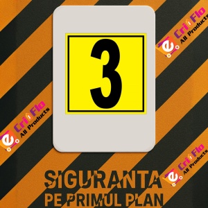 Indicator Pentru depozit numarul 3 randul 3 poarta 3, Sticker autocolant - Img 2