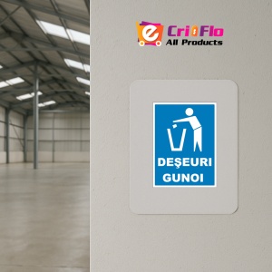 Indicator Pentru deseuri gunoi, Sticker autocolant - Img 3