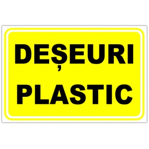 Indicator Pentru deseuri plastic, Sticker autocolant