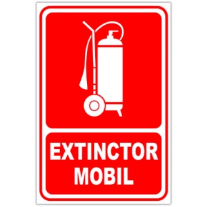 Indicator Pentru extinctor mobil, Sticker autocolant