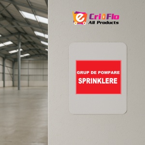 Indicator Pentru grup de pompare incendiu sprinklere, Sticker autocolant - Img 3