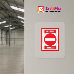 Indicator Pentru interzicere accesul interzis, Sticker autocolant - Img 3