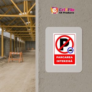 Indicator Pentru interzicerea parcari cu exceptia motocicletei, Sticker autocolant - Img 5