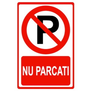 Indicator Pentru marcarea parcari interzise, Sticker autocolant - Img 1
