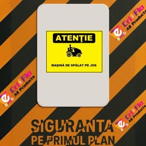 Indicator Pentru masina de spalat pe jos, Sticker autocolant - Img 2