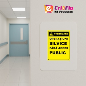 Indicator Pentru operatiuni silvice fara acces public, Sticker autocolant - Img 4