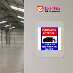Indicator Pentru parcare interzisa zona de incarcare marfa transport auto, Sticker autocolant - Img 3