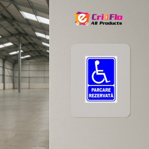 Indicator Pentru parcare rezervata persoanelor cu nevoi, Sticker autocolant - Img 3
