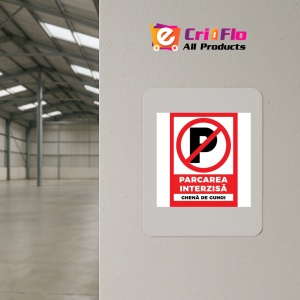 Indicator Pentru parcarea interzisa ghena de gunoi, Sticker autocolant - Img 3