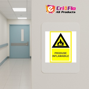 Indicator Pentru produse inflamabile, Sticker autocolant - Img 4