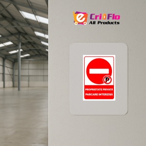 Indicator Pentru proprietate privata parcare interzisa, Sticker autocolant - Img 3
