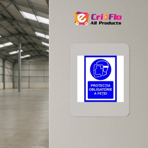 Indicator Pentru protectia obligatorie a fetei, Sticker autocolant - Img 3