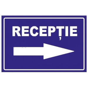 Indicator Pentru receptie la dreapta, Sticker autocolant