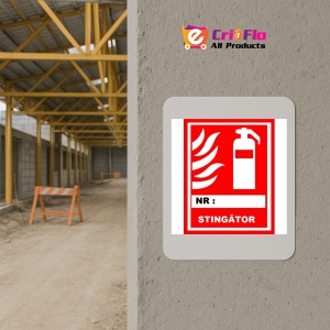 Indicator Pentru stingator cu numar personalizat, Sticker autocolant - Img 5