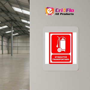 Indicator Pentru stingator transportabil, Sticker autocolant - Img 3