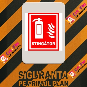 Indicator Pentru stingator v1, Sticker autocolant - Img 2